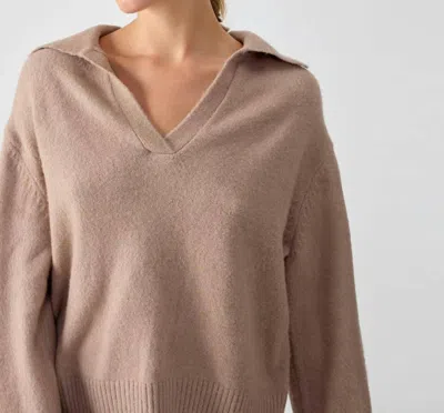 Sanctuary Johnny Collared Sweater In Mocha In Brown