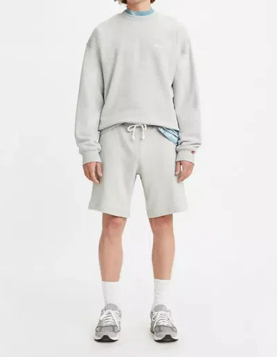 Levi's Red Tab Sweatshorts In Light Mist In Grey