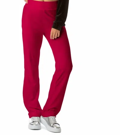 Juicy Couture Velour Track Pant In Pink Party