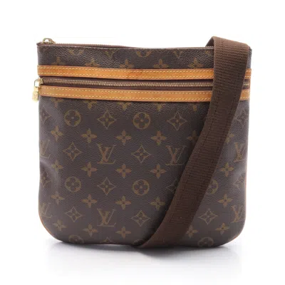 Pre-owned Louis Vuitton Pochette Bosphore Monogram Shoulder Bag Pvc Leather Brown
