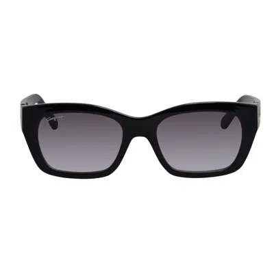Ferragamo Sf 1012s 001 53mm Womens Square Sunglasses In Black