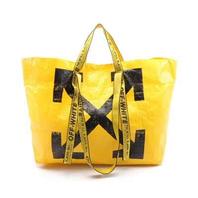 Off-white New Commercial Tote Shoulder Bag Tote Bag Polyethylene 2way In Yellow