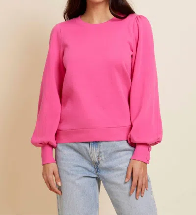 Nation Ltd Sunny Sweatshirt In Girl Crush In Pink