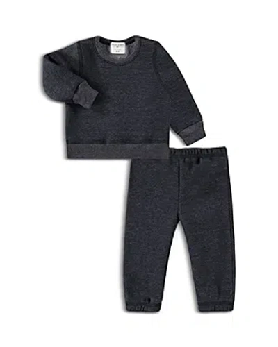 Paigelauren Babies' Fleece Lounge Sweatshirt & Joggers Set In Black