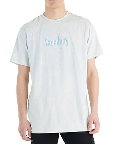Nana Judy Men's Amalfi Embroidered Logo Short-sleeve T-shirt In Mineral Blue