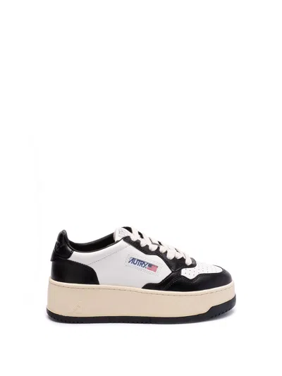Autry `platform` Low-top Sneakers In White