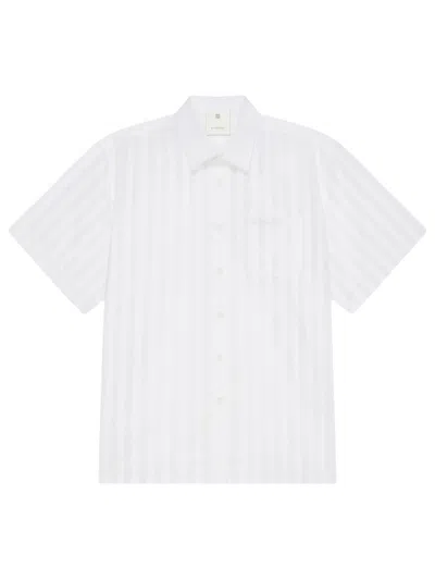 Givenchy Short Sleeve Shirt With Pocket In White