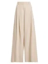 Twp Women's Didi Pleated Wide-leg Pants In Off-white
