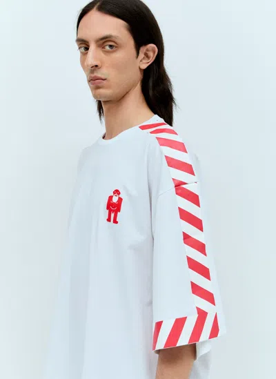 Walter Van Beirendonck Danger T-shirt In White