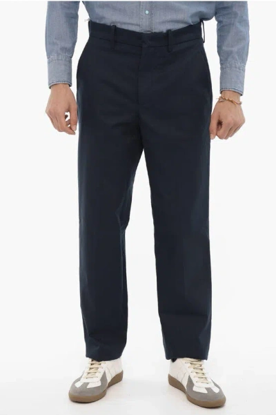 Department 5 4-pockets Twill Casual Trousers With Belt Loops In Black
