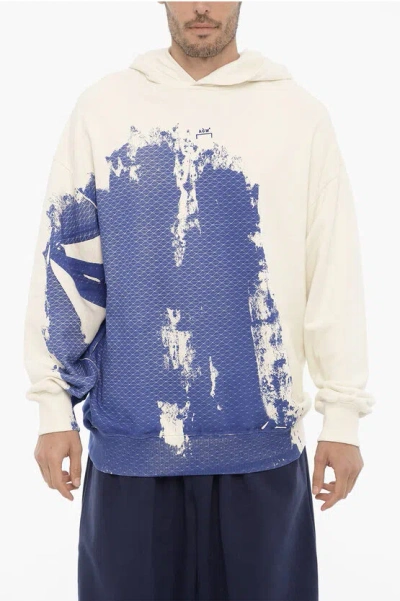 A-cold-wall* Acid Wash Effect Printed Hoodie