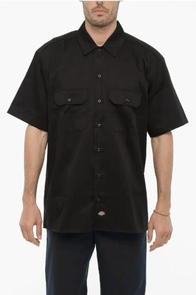 Dickies Short Sleeve Work Shirt In Black