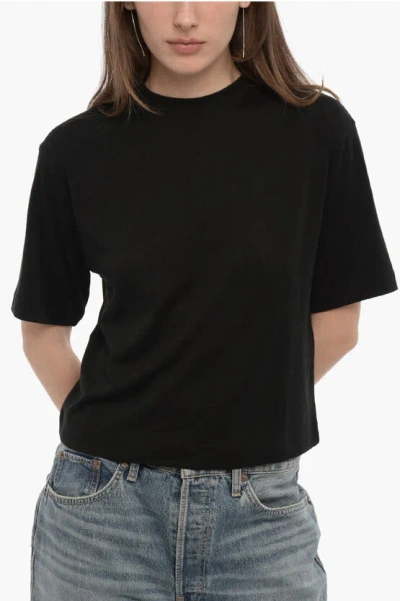 Vince Short-sleeve T-shirt In Black