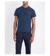 Polo Ralph Lauren Custom Slim-fit Marl-pattern T-shirt In Blue Eclipse He