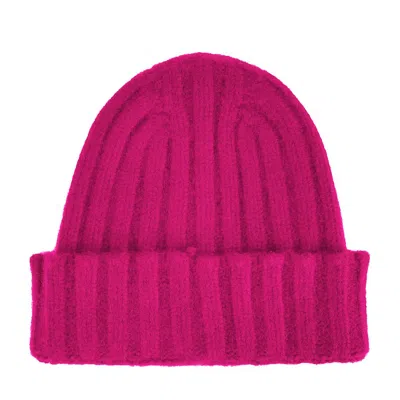 Made In Italy Cashmere Women's Hat In Pink