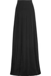 PRADA PLEATED CREPE MAXI SKIRT