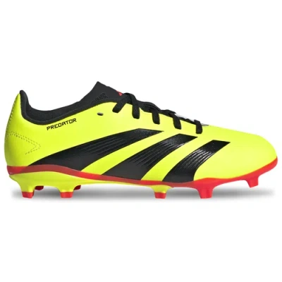 Adidas Originals Kids' Boys Adidas Predator 24 League Firm Ground In Black/solar Red/team Solar Yellow