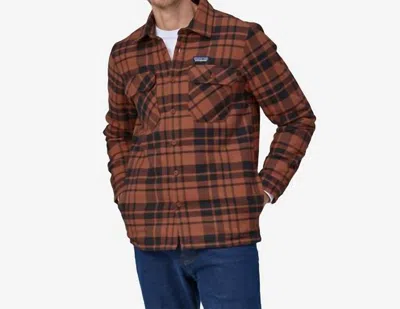 Patagonia Chaqueta Insulated Organic Cotton Mw Fjord Flannel In Red