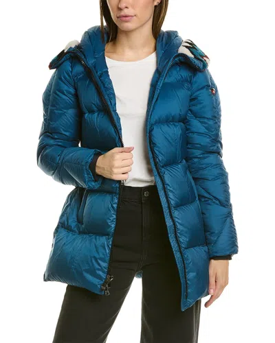 Post Card Banff Down Coat In Blue