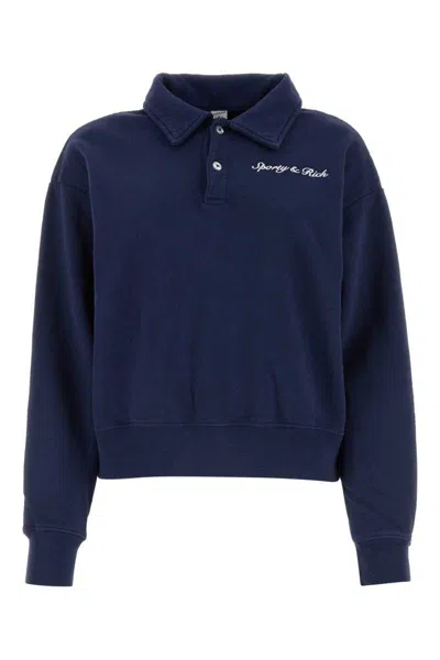 Sporty And Rich Sporty & Rich Sweatshirts In Blue