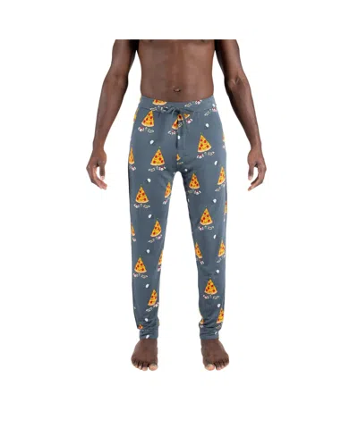 Saxx Men's Drawstring Snooze Pants In Pizza On Earth