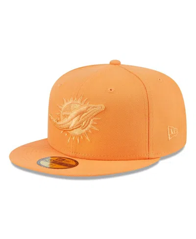 New Era Orange Miami Dolphins Color Pack 59fifty Fitted Hat