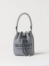 Marc Jacobs The Bucket Bag In Grained Leather In Grey 1