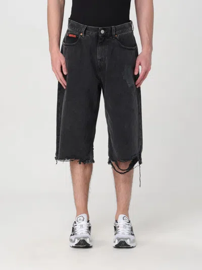 Martine Rose Jeans Short Pants In Wash Black