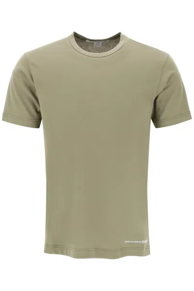 Comme Des Garçons Shirt Comme Des Garcons Shirt Logo Print T Shirt In Khaki
