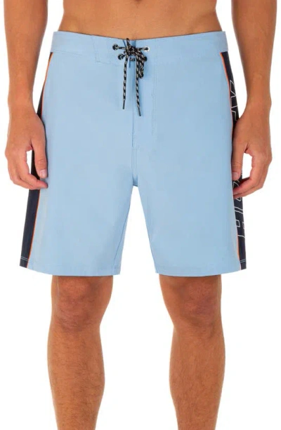 Hurley Phantom Fastlane Board Shorts In Psychic Blue/ White