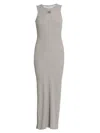 Loewe Women's Anagram Tank Maxi Dress In Grey Melange