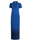 Loewe Cotton Polo Dress In Blue