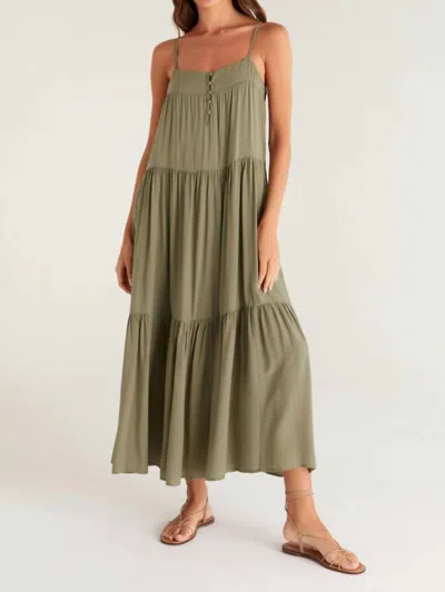 Z Supply Waverly Maxi Dress In Green