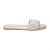 Matisse Shana Slide Sandals In Silver