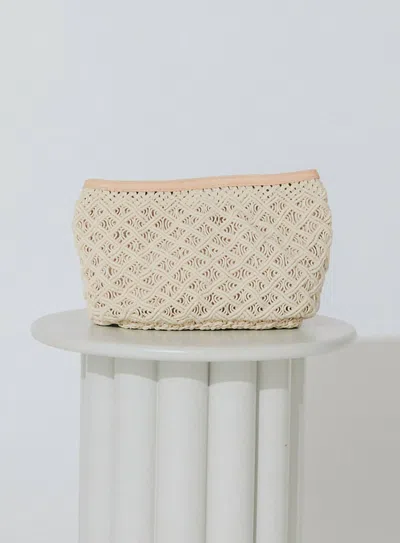 Cleobella Aleza Macrame Clutch In Beige