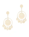 EDDIE BORGO COIN DISC STATEMENT EARRINGS GOLD,ER2522