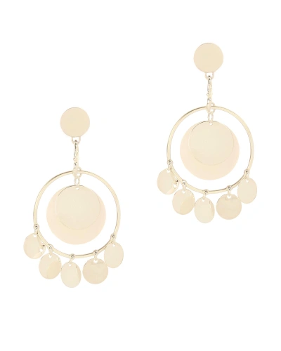 Eddie Borgo Coin Disc Statement Earrings Gold In Yellow Gold