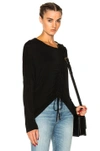 IRO IRO ALAJAR LONG SLEEVE TEE IN BLACK,17WWM16ALAJAR