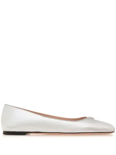 Bally Flat Shoes In Silver
