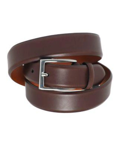 Polo Ralph Lauren Men's Accessories, Douglas Leather Belt In Brown/silver