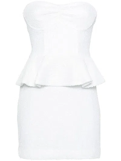 Rotate Birger Christensen Vestito Con Paillettes In White