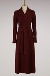 HARRIS WHARF LONDON BELTED LONG DUSTER COAT CASHEMERE,A1113/MJA/540
