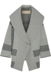 BURBERRY CHECKED WOOL-BLEND CARDIGAN