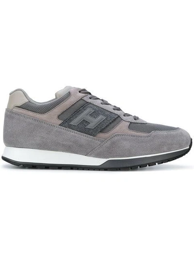 Hogan Men's Shoes Suede Trainers Trainers H321 In Grey