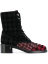 LAURENCE DACADE tartan lace-up boots,MANUTARTANPRINTEDSUEDE12313175