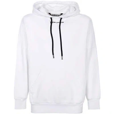 Pre-owned Palm Angels Classic Logo White Oversized Hoodie