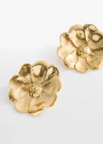 Mango Floral Earrings Gold In Or
