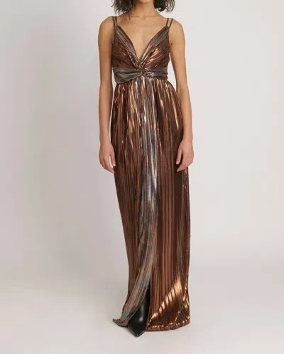 Sabina Musayev Naomi Dress In Brown