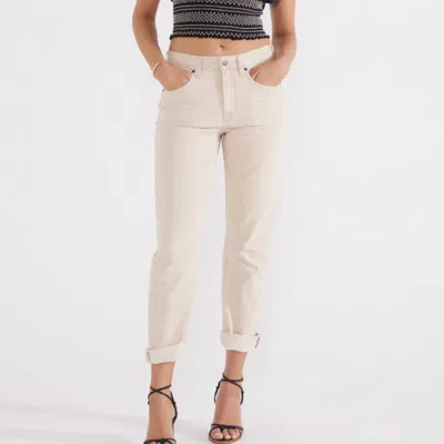 Etica Women's Marlowe Slim Boyfriend Pants In Canyon Sand In Beige