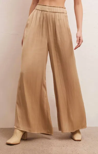 Z Supply Estate Lux Pant In Rattan In Brown